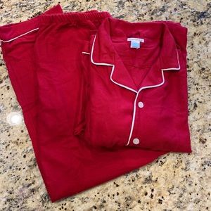 Pottery Barn Kids Adult Red Christmas Pajamas